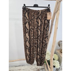 Pantalón bombacho animal print