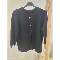 Chaqueta negra 2 botones