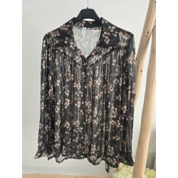 Blusa verde florecitas