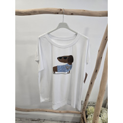 Camiseta perrito azul