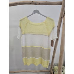 Jersey manga corta tricolor...