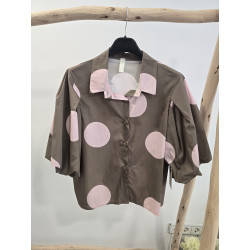 Blusa manga abullonada...