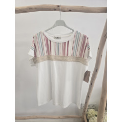 Camiseta coquette canesú