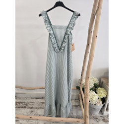 Vestido rayitas volantito