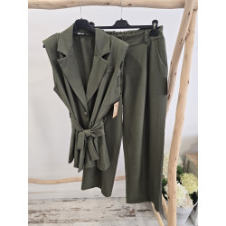 Conjunto verde chaleco