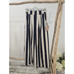 Pantalón rayas marino