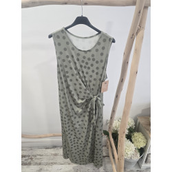 Vestido lunares verde