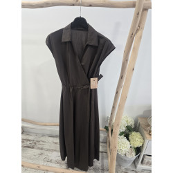 Vestido cacao lazada lateral