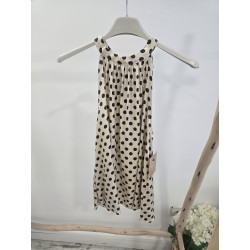 Blusa satinada crema...