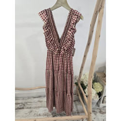 Vestido vichy rosa