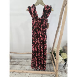 Vestido rosa y cacao cuerpo...