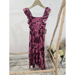 Vestido estampado rosa...