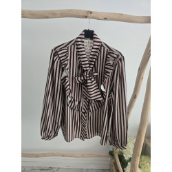 Blusa rayas lazo