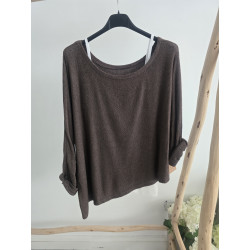 Jersey asimétrico cacao