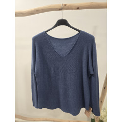 Jersey básico azul