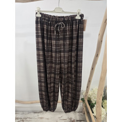 Pantalón cuadros cacao