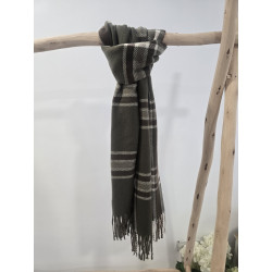 Pashmina cuadros verde