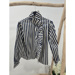 Blusa rayitas azules...