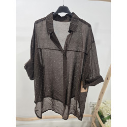 Blusa cacao brillo