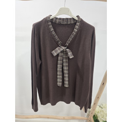 Jersey cacao lazo l/xl