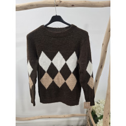 Jersey rombos cacao