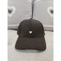 Gorra corazón cacao